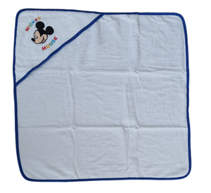 Accappatoio Triangolo Topolino Mickey Mouse DISNEY Neonato Bambino Asciugamano in Cotone - Mic1726/3