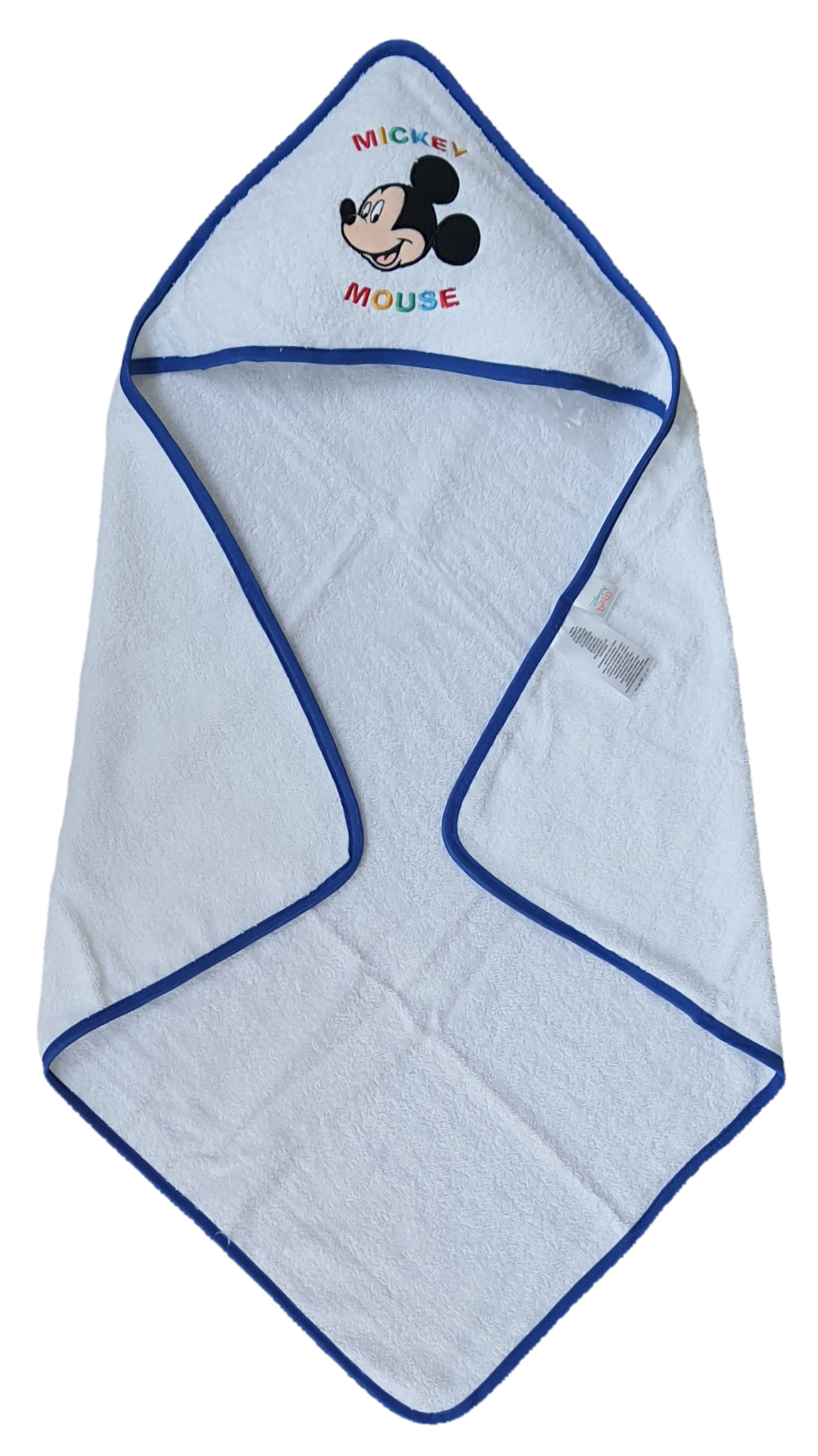 Accappatoio Triangolo Topolino Mickey Mouse DISNEY Neonato Bambino Asciugamano in Cotone - Mic1726/3