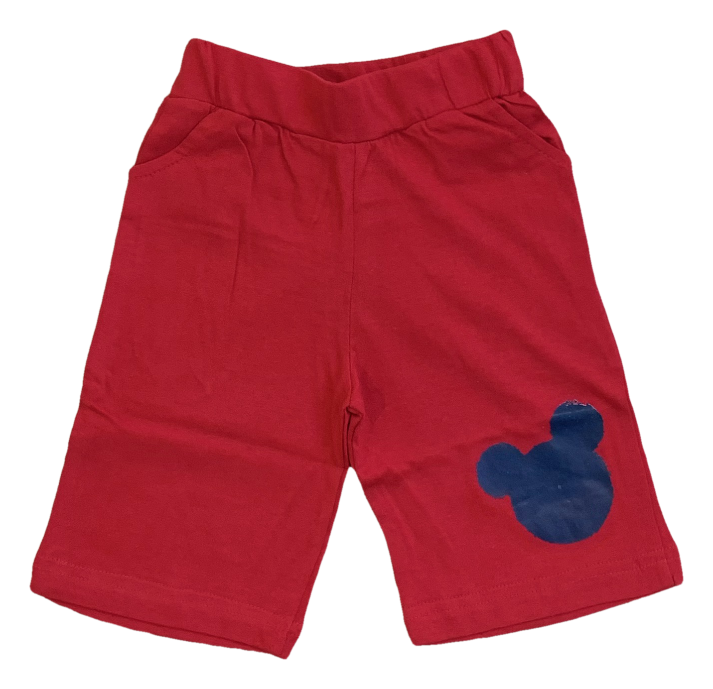 Completo Estivo Mickey Mouse DISNEY Topolino Short + T-Shirt Bambino 2/6 Anni - Mic2022-0760rosso