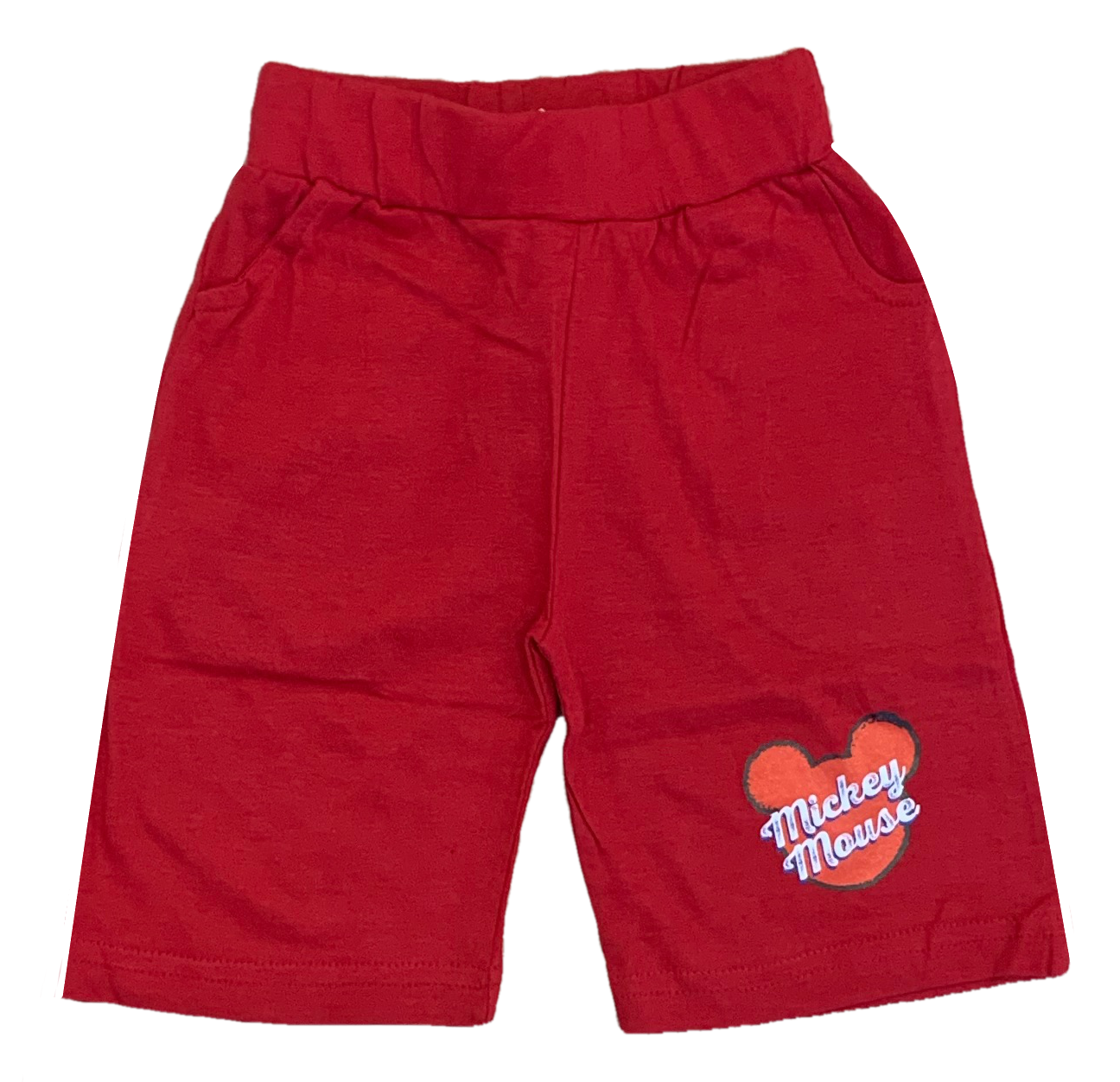 Completo Estivo Mickey Mouse DISNEY Topolino Short + Canotta Bambino 2/6 Anni - Mic2022-0538rosso