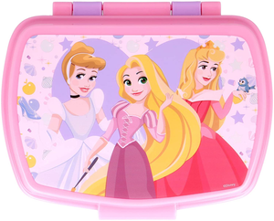 Set Borraccia e Portamerenda Principesse DISNEY 2 Pezzi in Plastica Riutilizzabile Bpa Free