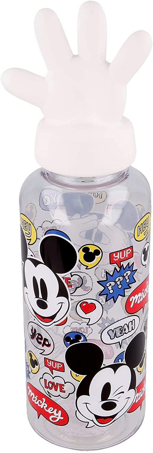 Borraccia con Tappo Svitabile 3d Mickey Mouse DISNEY Topolino 560 Ml in Tritan - St10108