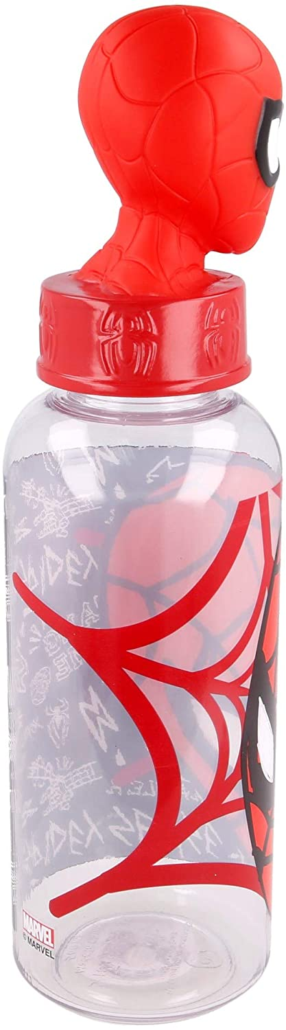 Borraccia con Tappo Svitabile 3d Spiderman MARVEL 560 Ml in Tritan - St10116