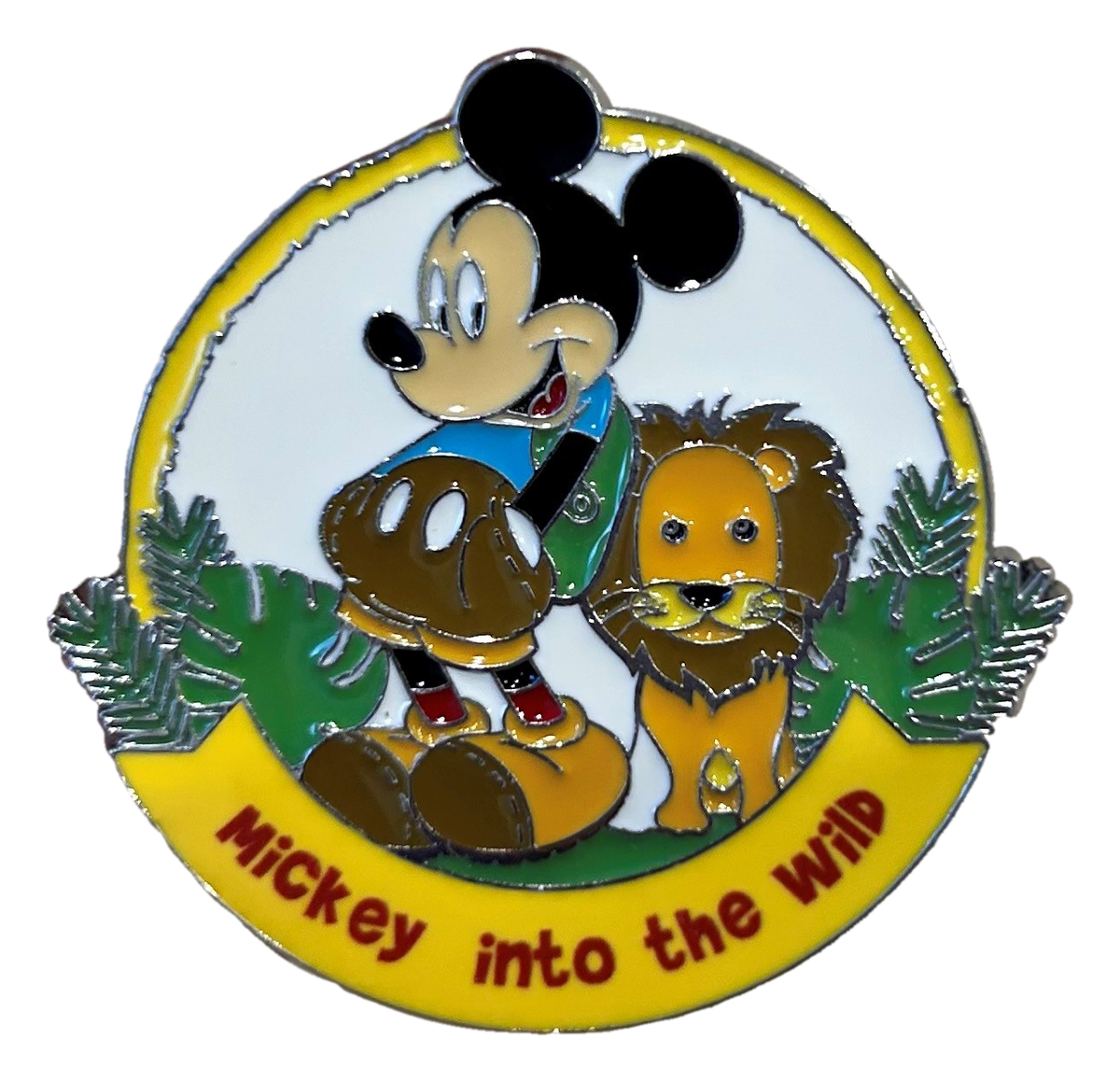 Magnete Mickey Mouse DISNEY Topolino Savana Metallo Smaltato Ø 4,5 CM - 69592m