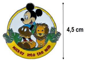 Magnete Mickey Mouse DISNEY Topolino Savana Metallo Smaltato Ø 4,5 CM - 69592m