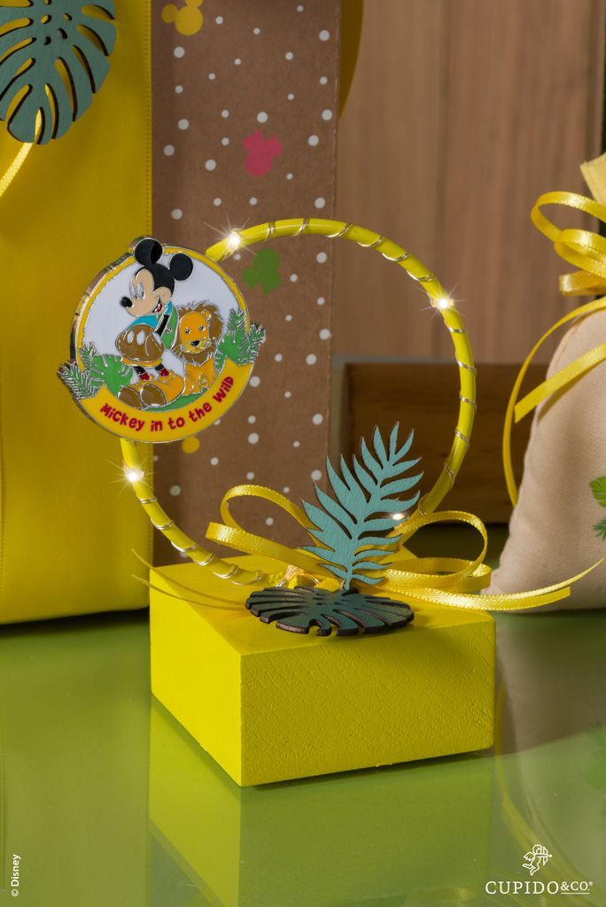 Magnete Mickey Mouse DISNEY Topolino Savana Metallo Smaltato Ø 4,5 CM - 69592m