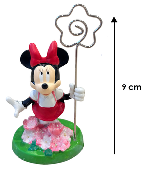 Statuina Portafoto Minnie DISNEY Flowers in Resina Smaltata con Borsetta 9 CM - 69585m