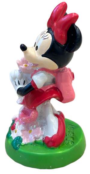 Bomboniera Statuina Minnie Mouse DISNEY Flowers in Resina Smaltata 5,6 CM - 69583m