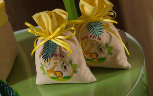 Sacchetto in Juta Savana DISNEY Topolino Kit 10 Pezzi Porta Oggetti 10 X 14 CM