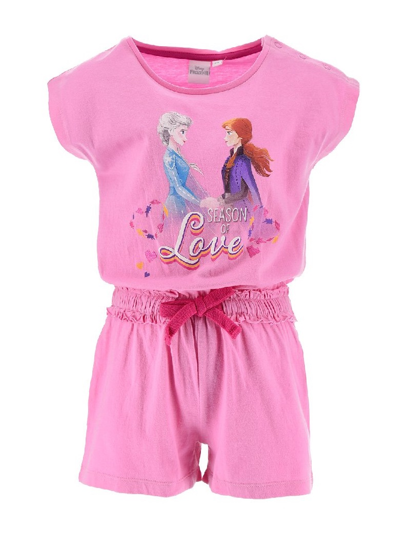 Tuta Intera Frozen Ii DISNEY Elsa Anna Bambina Sun City 4/8 Anni - Ue1073rosa