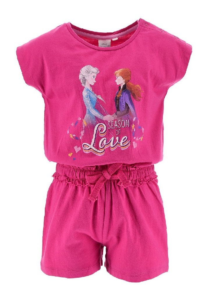 Tuta Intera Frozen Ii DISNEY Elsa Anna Bambina Sun City 4/8 Anni - Ue1073fuxia