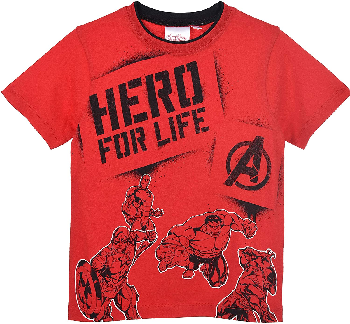 T-Shirt M.c. Avengers MARVEL Maglietta Bambino Sun City 4/10 Anni - Ue1062rosso