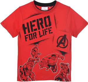 T-Shirt M.c. Avengers MARVEL Maglietta Bambino Sun City 4/10 Anni - Ue1062rosso