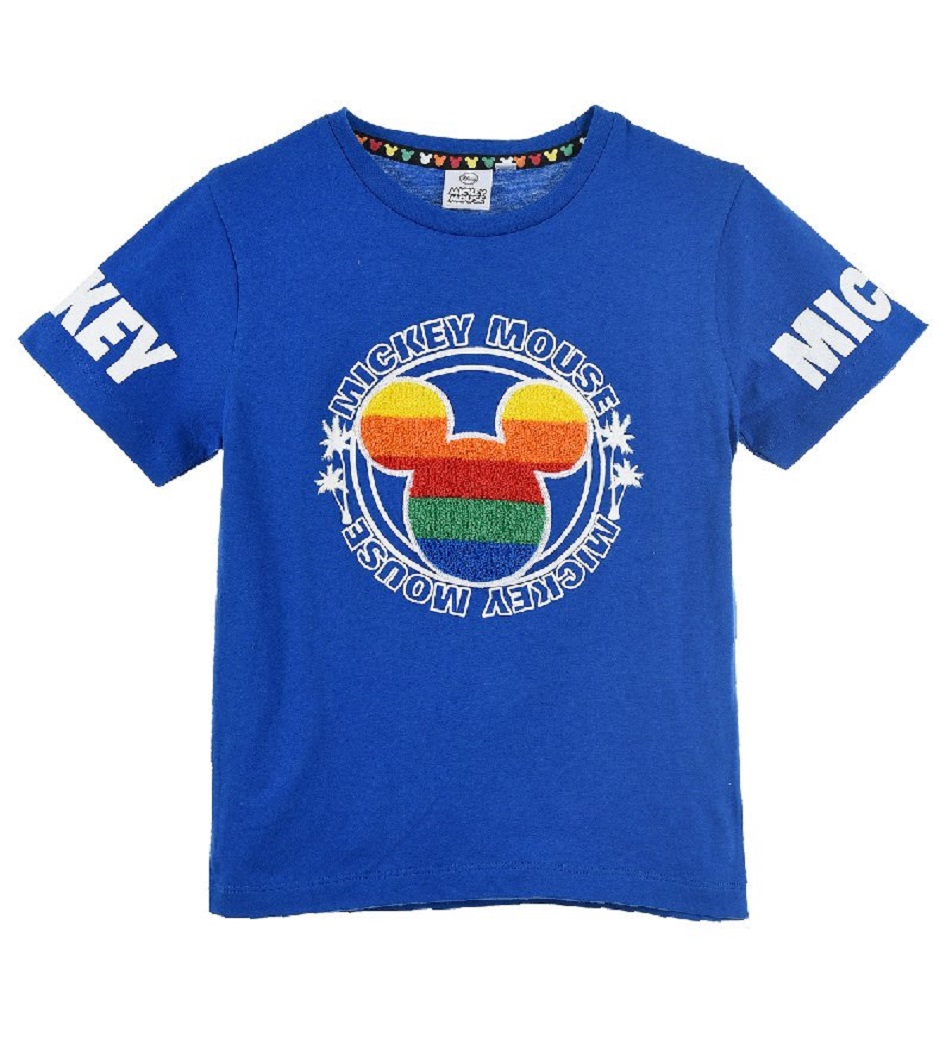 T-Shirt M.c. Mickey Mouse DISNEY Topolino Maglietta Bambino Sun City 3/8 Anni - Ue1165blu