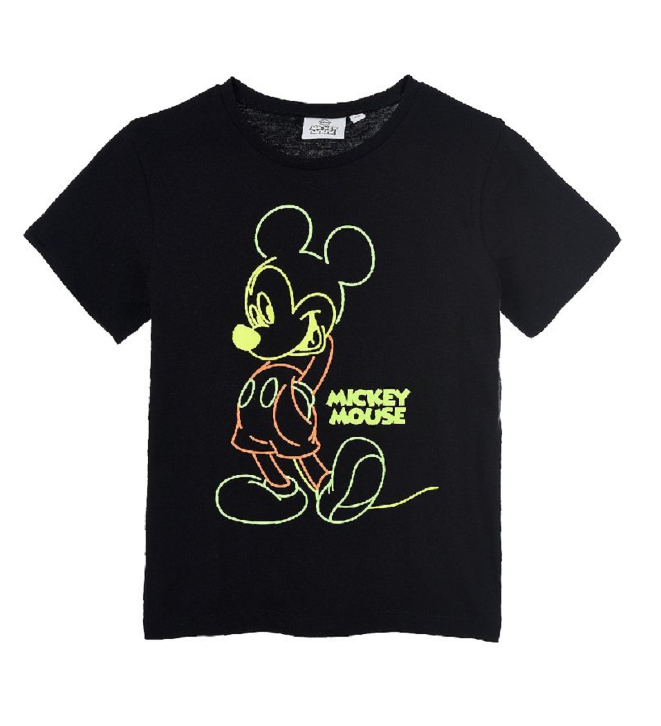 T-Shirt M.c. Mickey Mouse DISNEY Topolino Maglietta Bambino Sun City 3/8 Anni - Ue1171nero