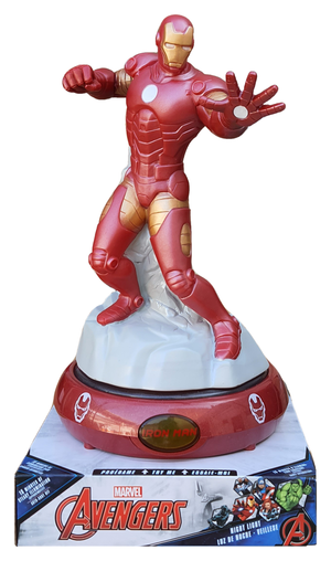 Lampada 3d Iron Man MARVEL Avengers Comodino Luce LED a Batterie - Mv15912