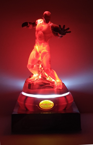 Lampada 3d Iron Man MARVEL Avengers Comodino Luce LED a Batterie - Mv15912