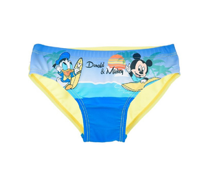 Costume Mare Mickey Mouse DISNEY Topolino Paperino Slip Mutandina Neonato Bambino - Ue0098giallo
