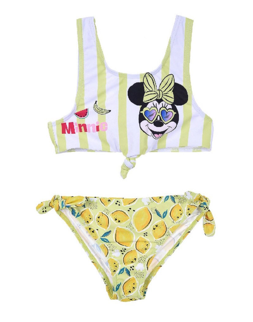 Costume Mare Minnie Mouse DISNEY Bikini 2 Pezzi Bambina - Ue1812giallo