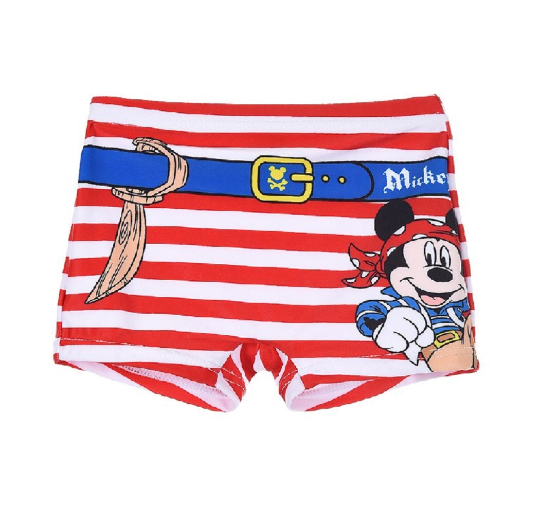 Costume Mare Mickey Mouse DISNEY Topolino Parigamba Pantaloncino Neonato Bambino - Ue0112rosso