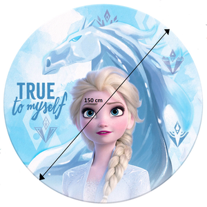 Telo Mare Rotondo Frozen Ii DISNEY Elsa Asciugamano in Microcotone Cm. 150 - Wd21000