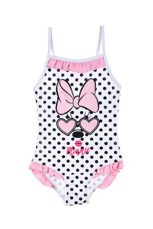 Costume Mare Minnie Mouse DISNEY Intero Bambina - Ue1818bianco