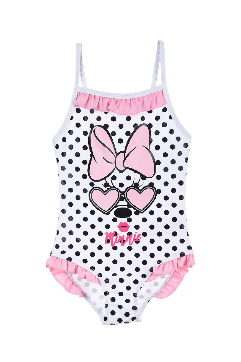Costume Mare Minnie Mouse DISNEY Intero Bambina - Ue1818bianco
