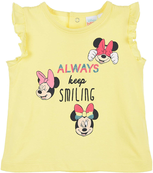 T-Shirt M.c. Minnie Mouse DISNEY Neonata Bambina Sun City - Ue0077giallo