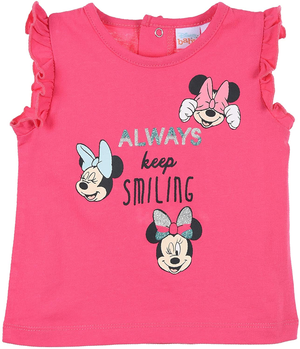 T-Shirt M.c. Minnie Mouse DISNEY Neonata Bambina Sun City - Ue0077fuxia