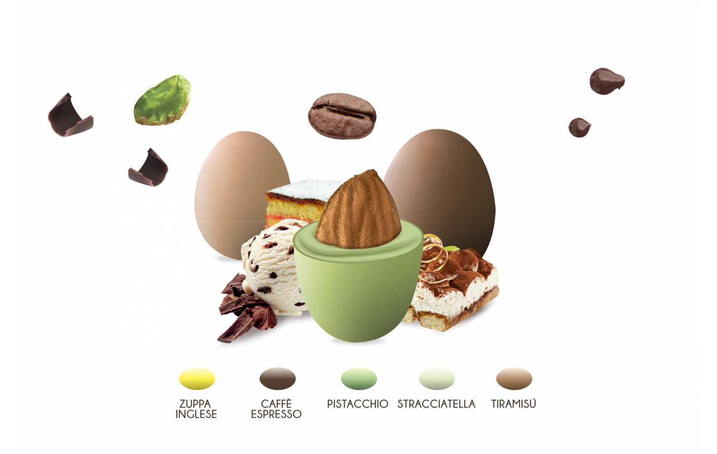 Confetti Maxtris Twist Mix Pasticceria Cioccolato Bianco Fondente Mandorla Monoporzione 1 Kg Confettata - Twmaxpasmix
