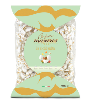 Confetti Maxtris Twist Sicilianità Cioccolato Bianco Fondente Mandorla Monoporzione 1 Kg Confettata - Twmaxsic