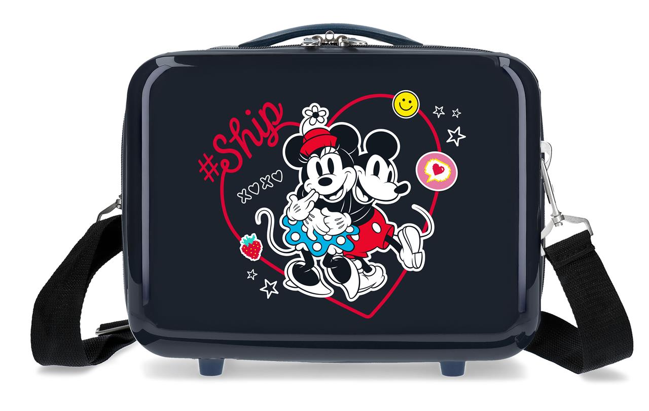 Beauty Case Minnie e Topolino DISNEY Borsa Viaggio in ABS Adattabile a Trolley - 4493921