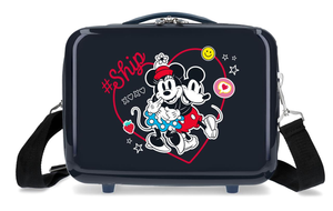 Beauty Case Minnie e Topolino DISNEY Borsa Viaggio in ABS Adattabile a Trolley - 4493921