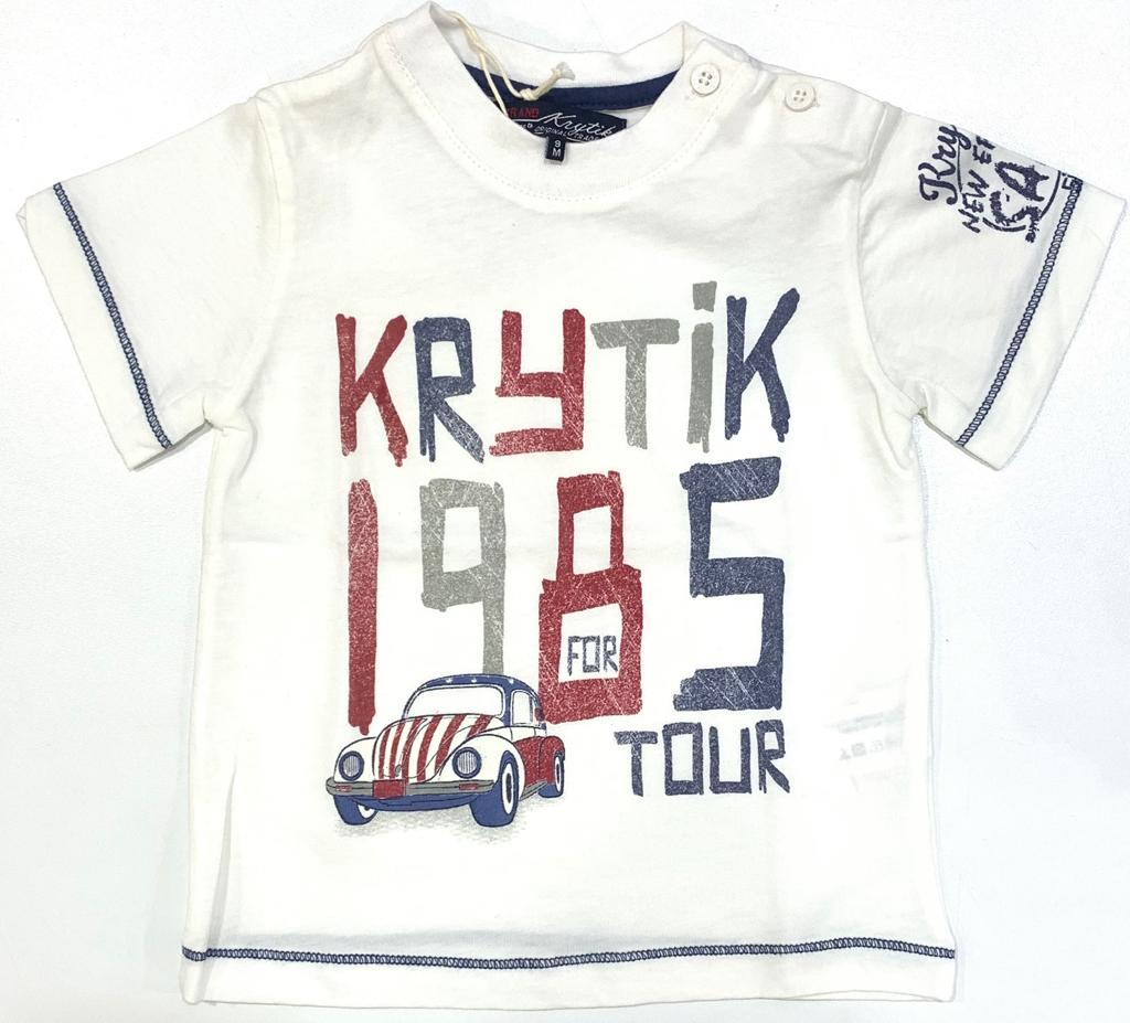 T-Shirt M.c. Krytik Neonato 9 Mesi Bianco-79241