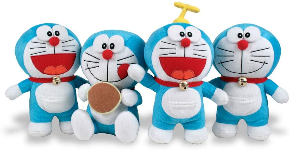 Peluche Doraemon Assortito Sorriso Elica Risata Dorayaki Pupazzo Cm. 25 - 760010540