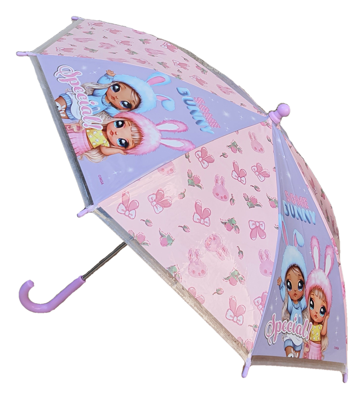 Ombrello  Na Na Na Surprise Trasparente Manuale 8 Raggi Bambina - B02257mc