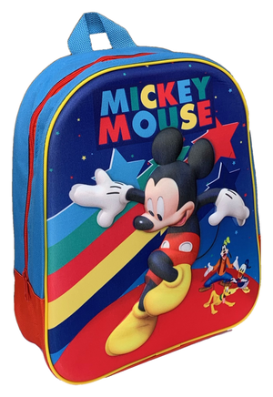 Zaino Asilo 3d Mickey Mouse DISNEY Topolino Borsa Scuola Cm.32 - Mic0727