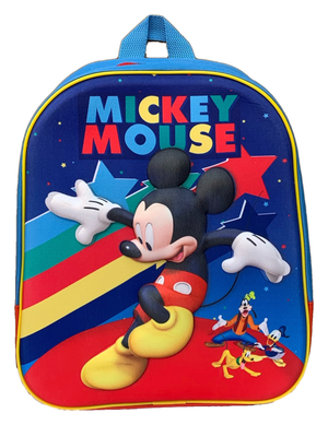 Zaino Asilo 3d Mickey Mouse DISNEY Topolino Borsa Scuola Cm.32 - Mic0727