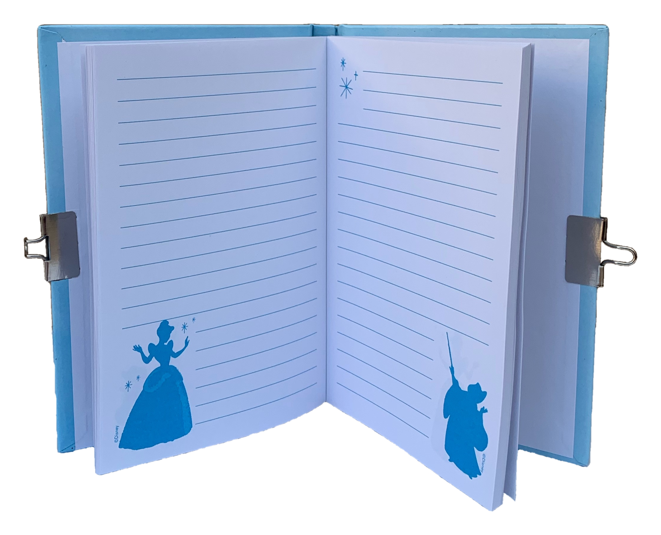 Set 2 Diari Segreti con Lucchetto Principesse DISNEY Aurora Cenerentola Belle + 2 Penne in Confezione Regalo - Pr0754