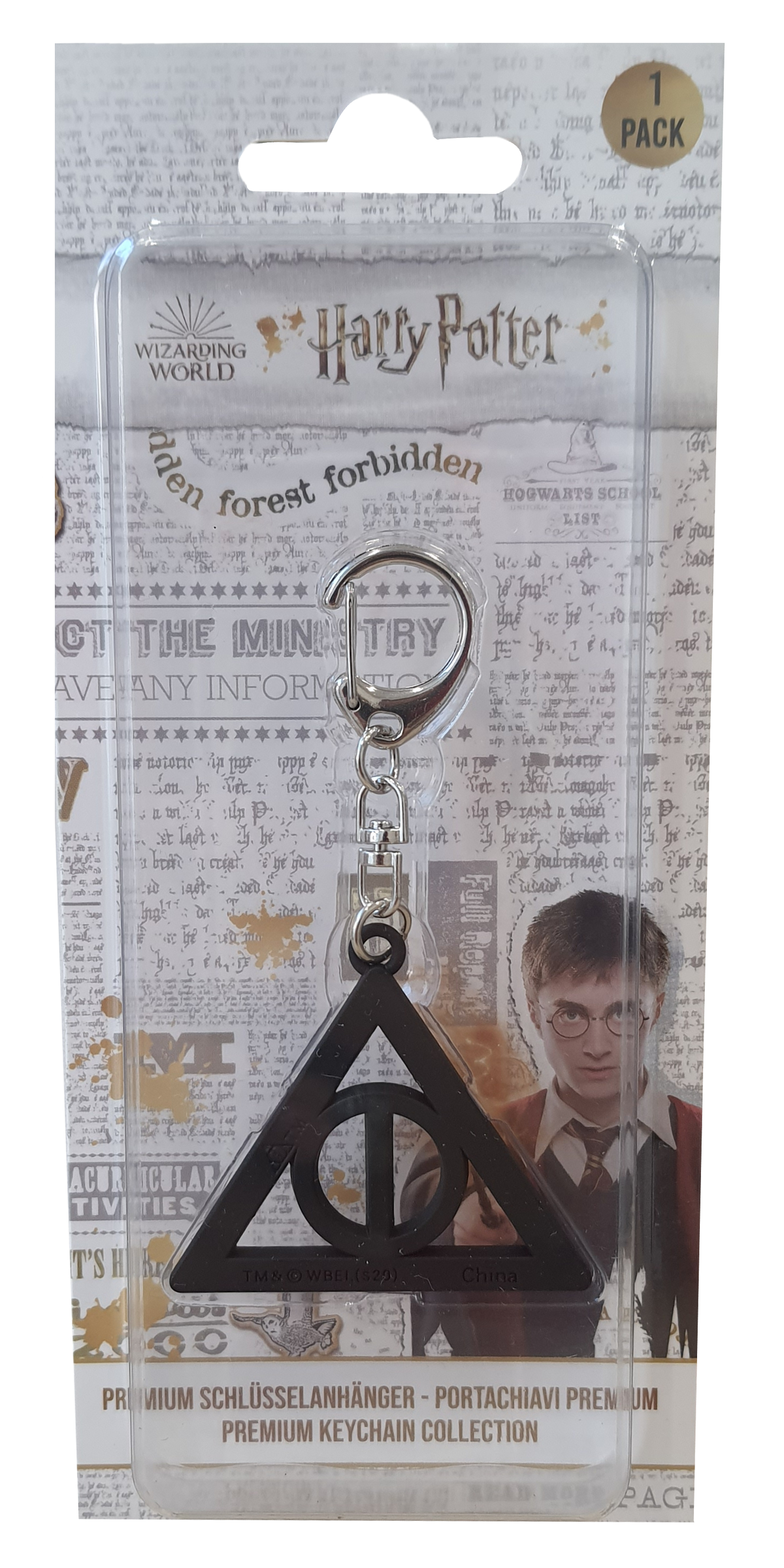 Portachiavi Simbolo Dei Doni Della Morte Harry Potter in Metallo in Confezione - 47304/2