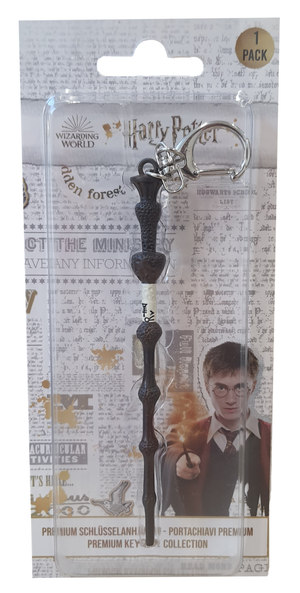 Portachiavi Bacchetta di Sambuco Harry Potter in Metallo in Confezione - 47304/6