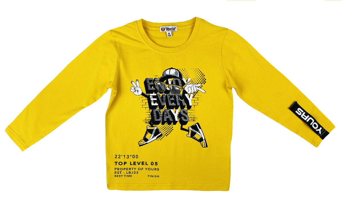T-Shirt M.l. Yours Baby Bambino 100% Co - Ay2248