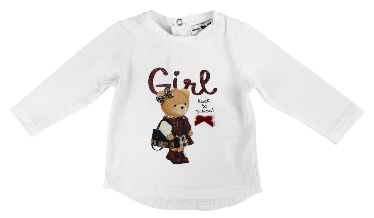 T-Shirt M.l. Yours Culla Neonata Bambina 100%co - Ay1189