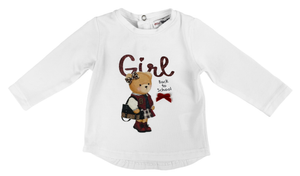 T-Shirt M.l. Yours Culla Neonata Bambina 100%co - Ay1189