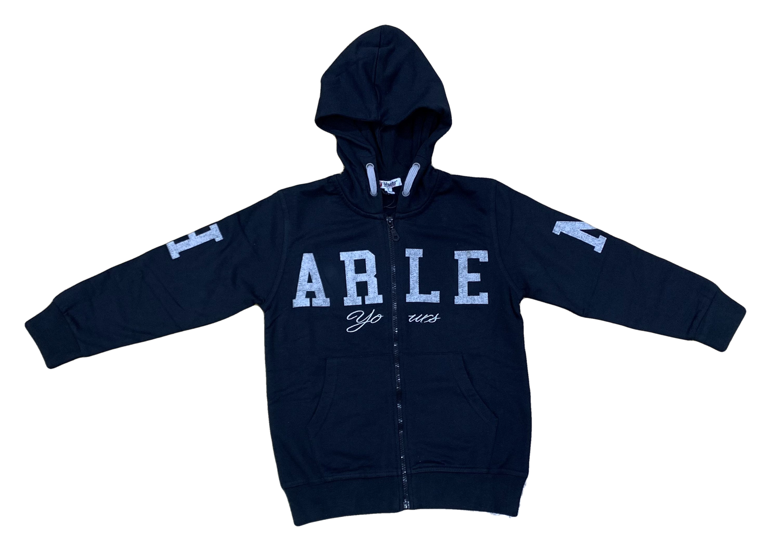 Felpa con Cappuccio e Zip Yours Junior Bambino Ragazzo 100%co- Y1317