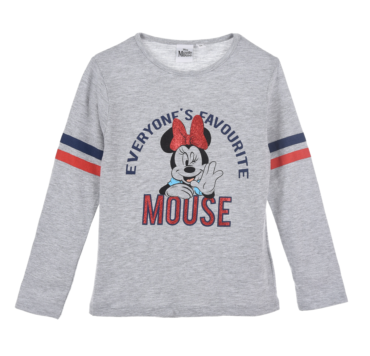 T-Shirt M.l. Minnie Mouse DISNEY Maglietta Bambina Sun City - Hu1021grigio