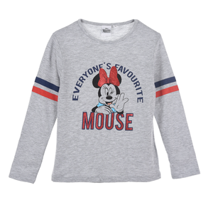 T-Shirt M.l. Minnie Mouse DISNEY Maglietta Bambina Sun City - Hu1021grigio