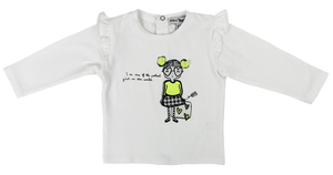 T-Shirt M.l. Yours Culla Neonata Bambina 95% Co 5% Ea - Ay1152