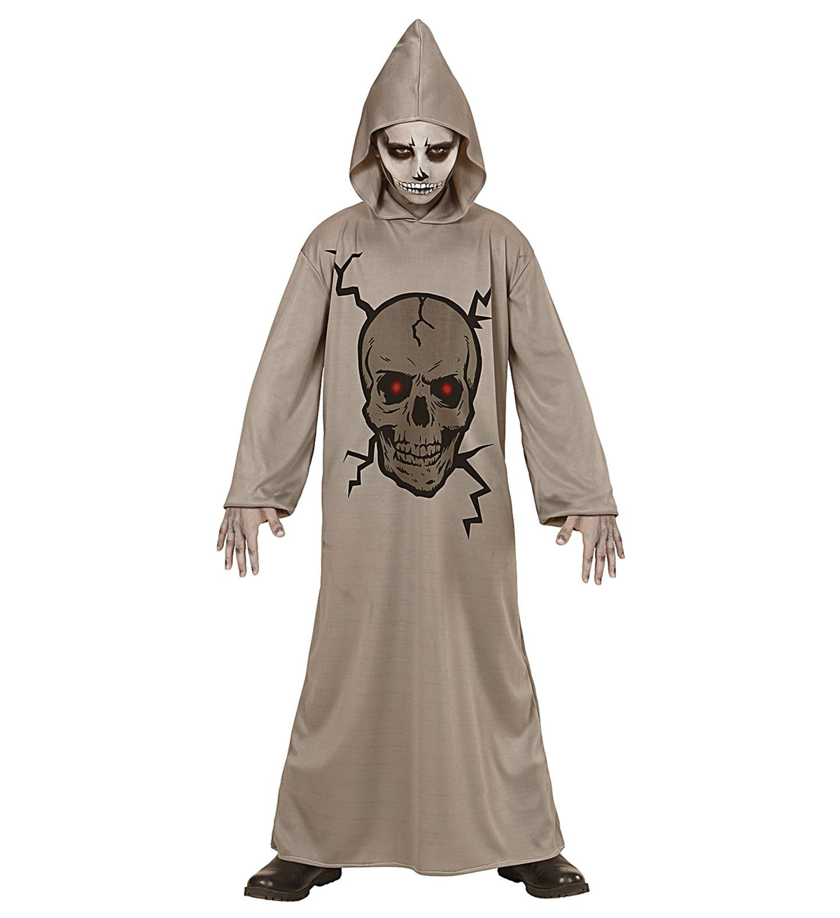 Costume Vestito Abito Travestimento Carnevale Halloween Skull Master Teschio Bambino - 0029