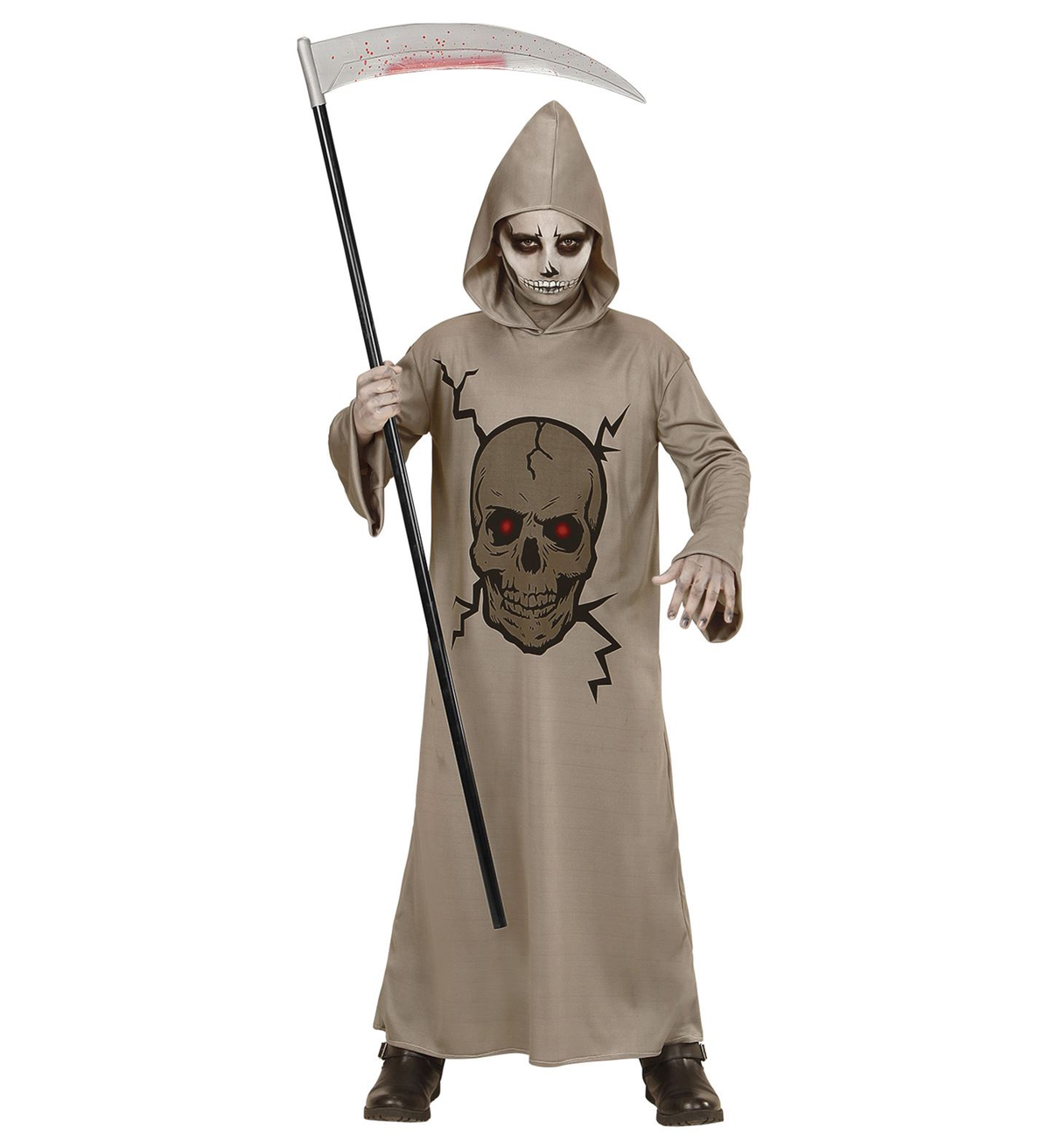 Costume Vestito Abito Travestimento Carnevale Halloween Skull Master Teschio Bambino - 0029